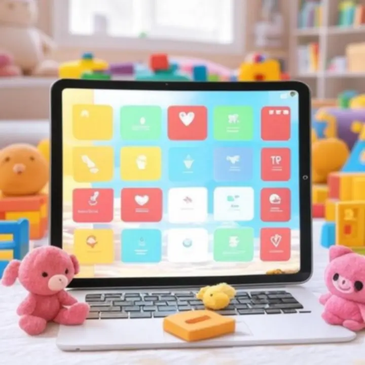 Kolorowy panel konta klienta w sklepie z zabawkami