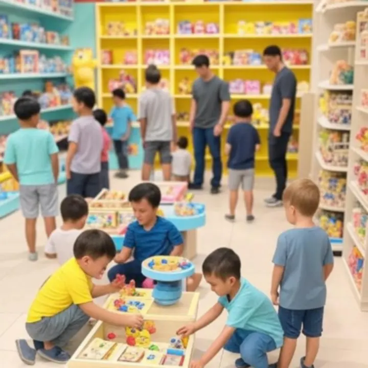 Kolorowe zabawki dziecięce w różnych kategoriach